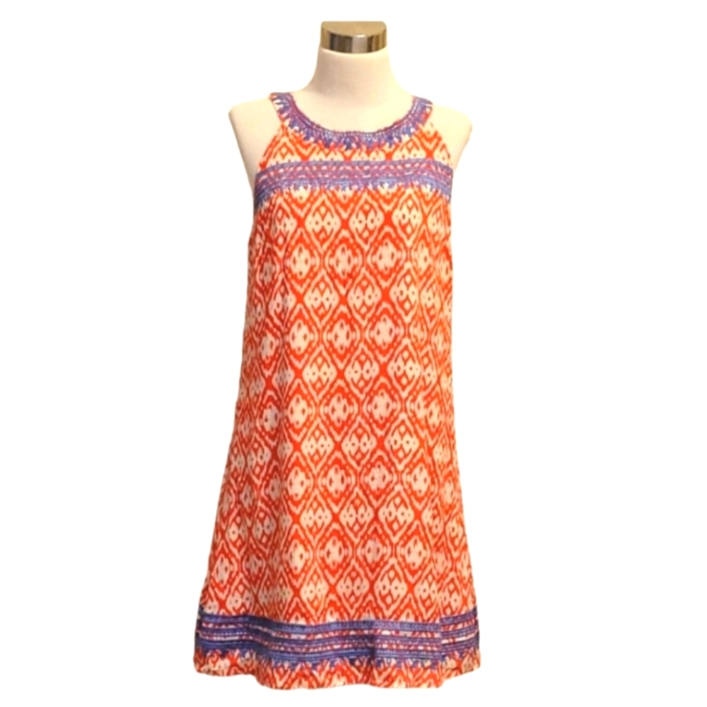 THML women's sleeveless with embroidery dress